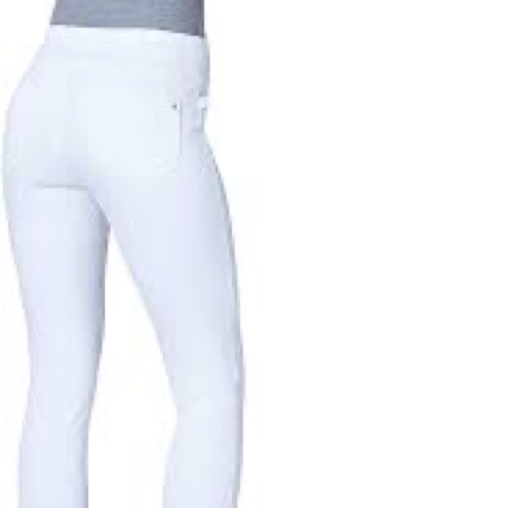 Rock and Republic white denim stretchy skinny high rise jeans